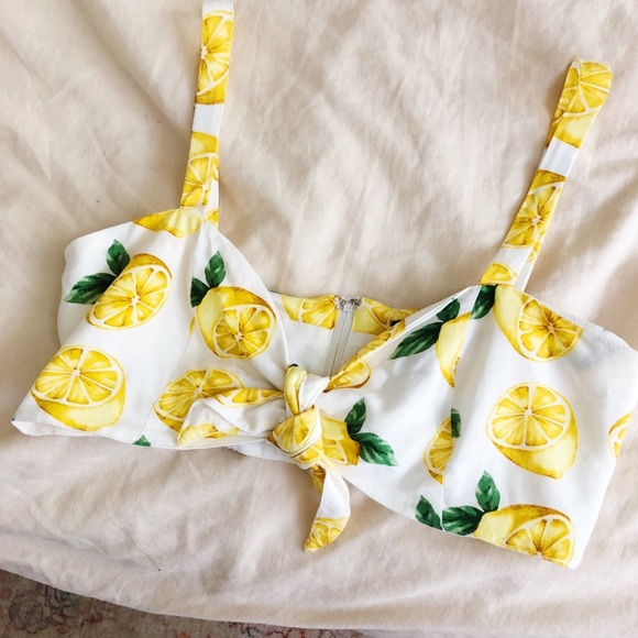 Cropped lemon shirt - Picture 1 of 1